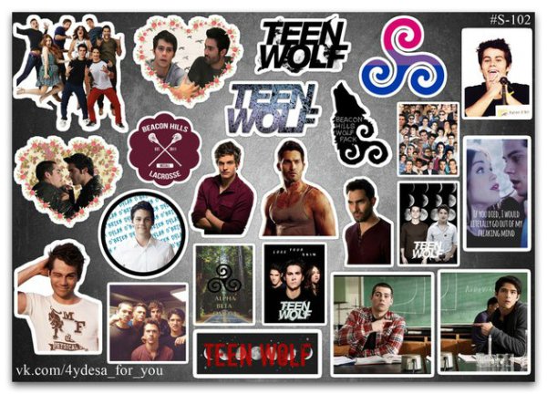 Стикеры из сериала Волчонок