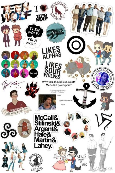 Стикеры Волчонок сериал