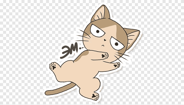 Стикеры аниме кот