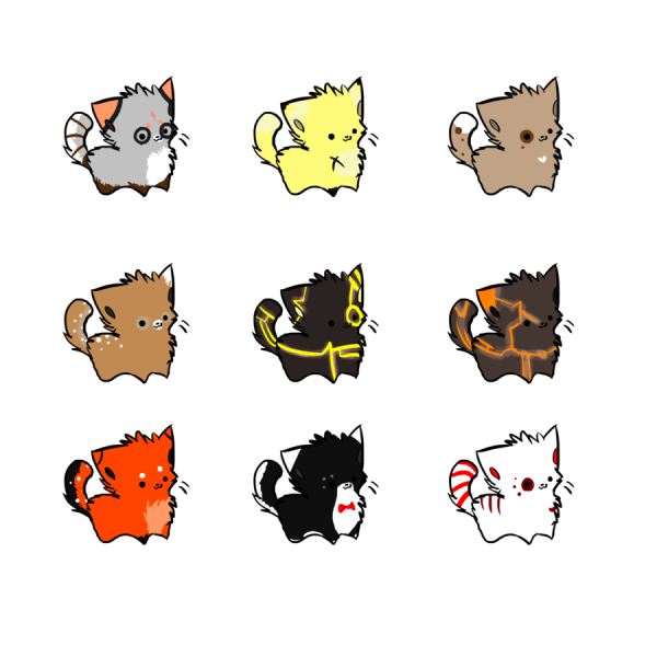 Кот в стиле Чиби