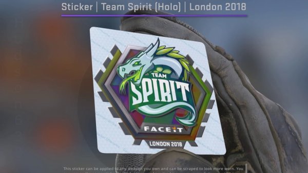 Наклейка тим спирит 2020