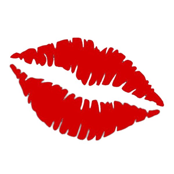 Отпечаток губ рисунок