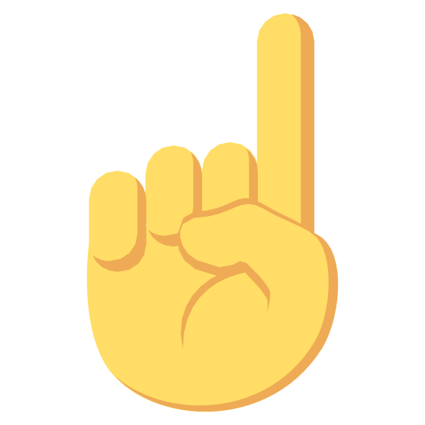 Стикер палец