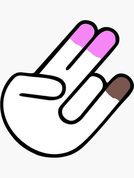 Указывает пальцем