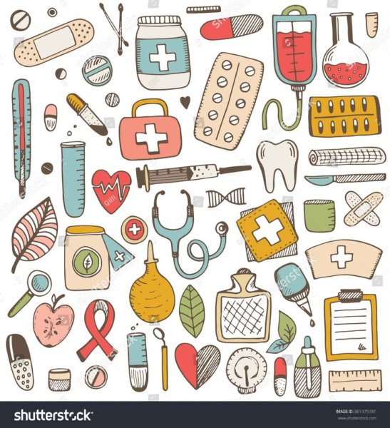 Фон с медицинскими элементами