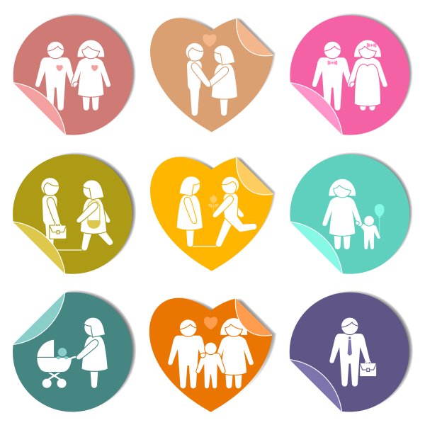 Стикеры на тему семья