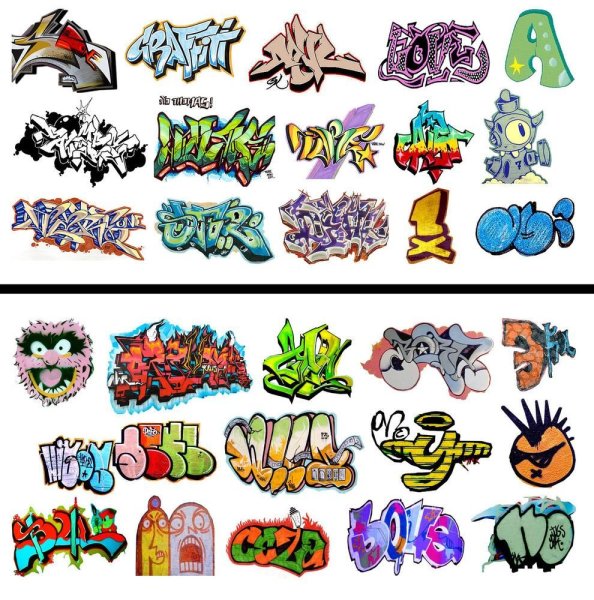 Наклейки в стиле граффити