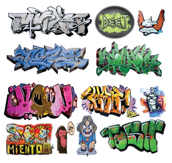 Стикеры в стиле граффити