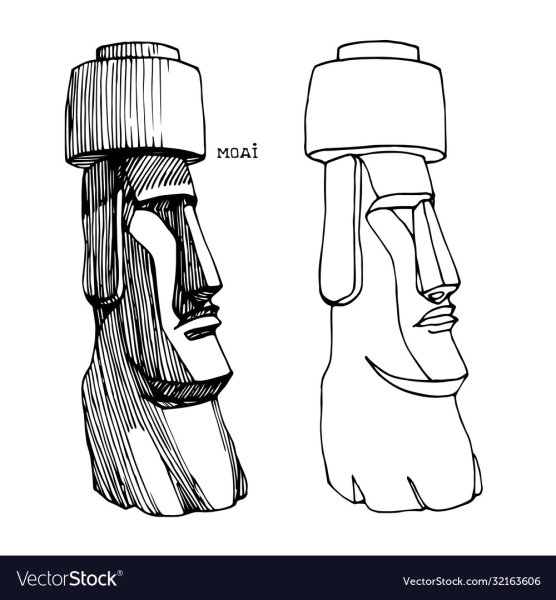 Наклейки Моаи Стоун