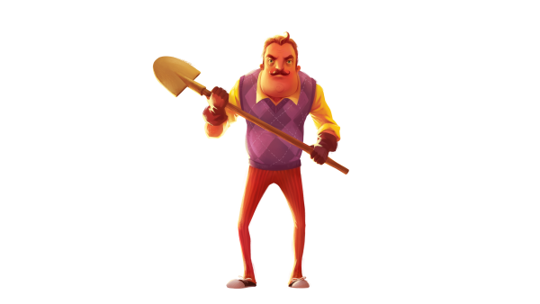 Приветтсосед с лопатой