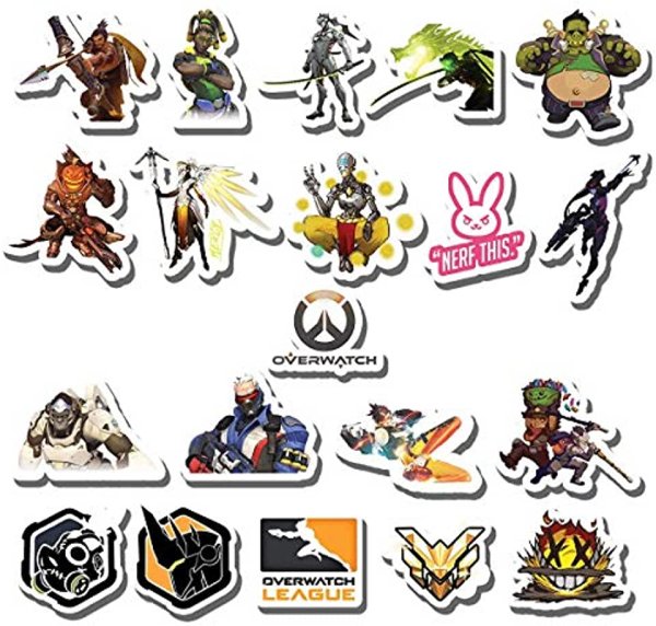 Стикеры наклейки овервотч