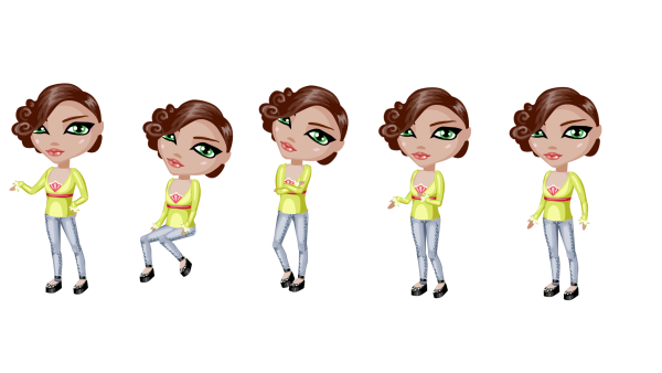 Позы для стикеров