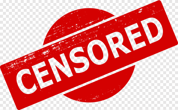 Надпись цензура