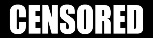 Табличка цензура