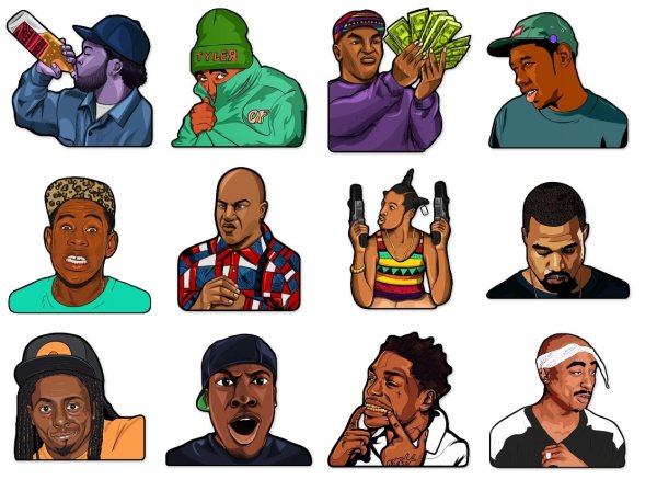 Гетто Стикеры телеграмм