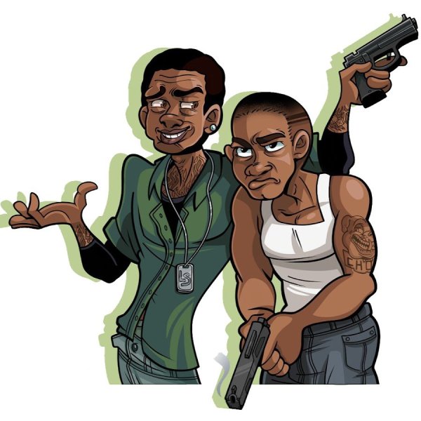 Персонажи GTA 5 мультяшные