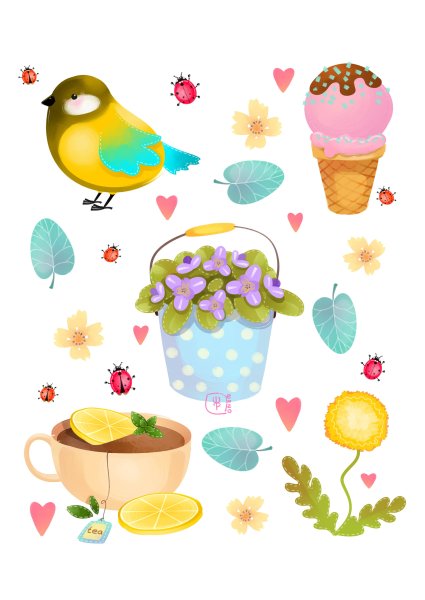 Стикеры "Весна"