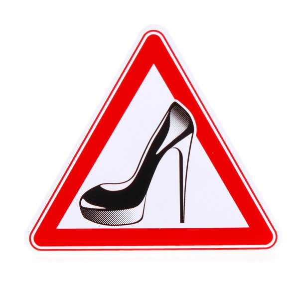 Знак туфелька на машину