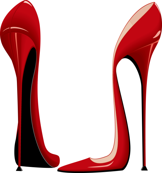 Туфли на высоком каблуке вектор