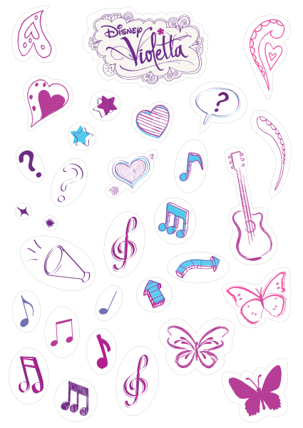 Узоры из сериала Виолетта