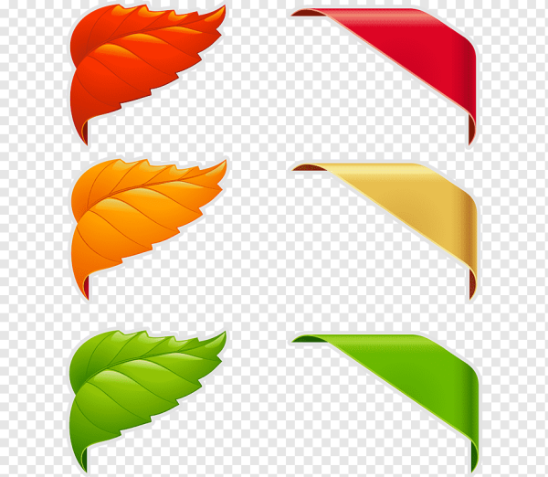 Стилизованные листья деревьев