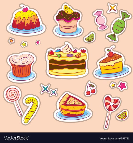Красивые Стикеры еда