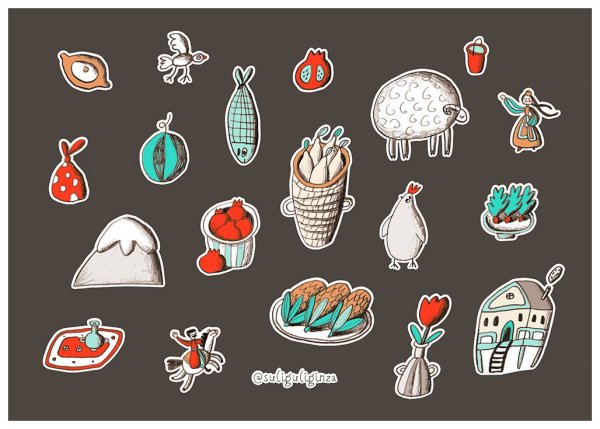 Мультяшные предметы