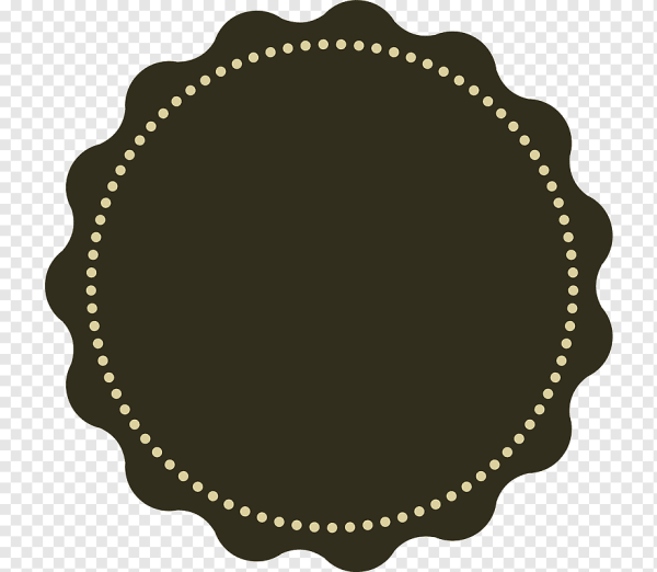 Ценник круглый