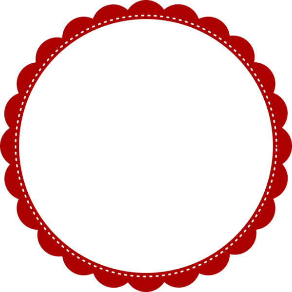 Круглая рамка для стикера