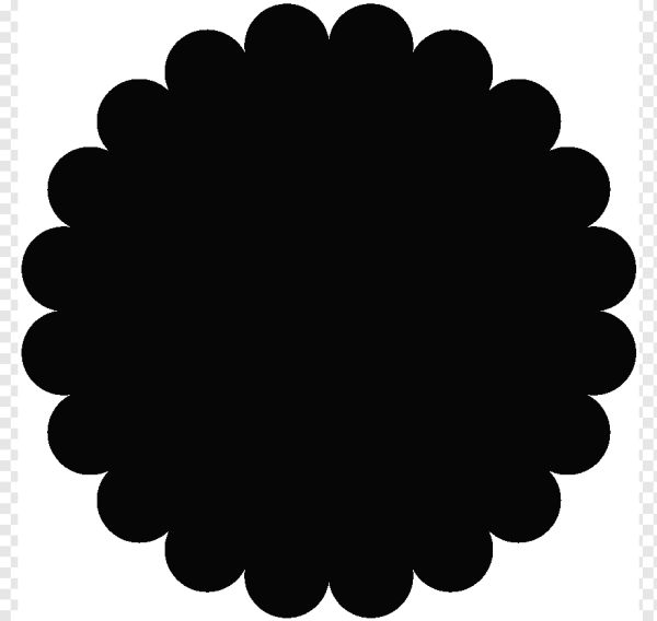 Круглый силуэт