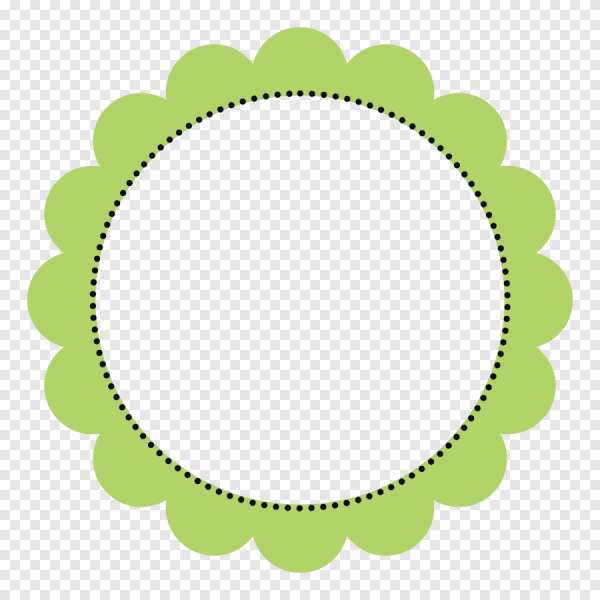 Круг с волнистыми краями Скрапбукинг