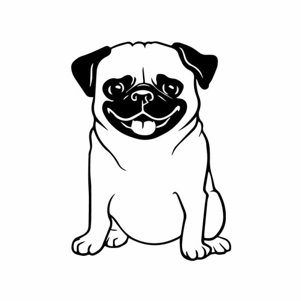 Мопсик мультяшный