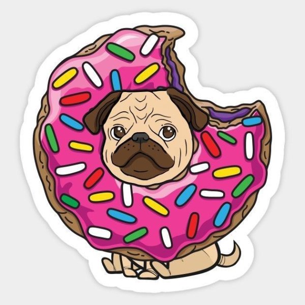 Мультяшные мопсики