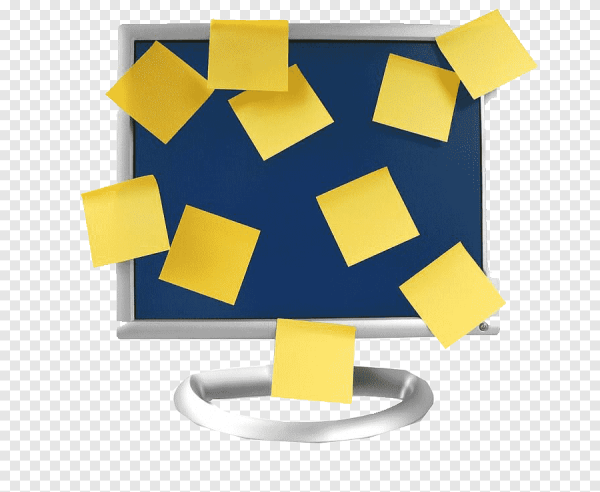 Стикеры на мониторе