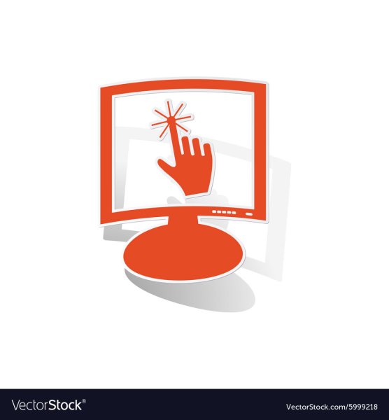 Стикеры на мониторе вектор