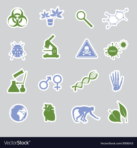 Стикеры на тему биология