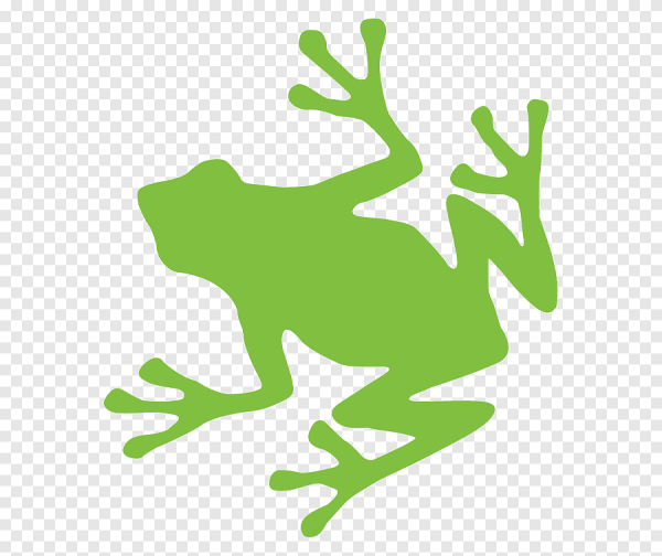 Наклейка - лягушка