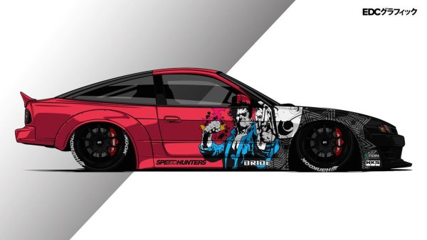 Nissan 180sx винил развертка