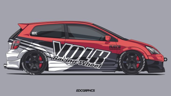 Honda Civic Type r 1997 винил