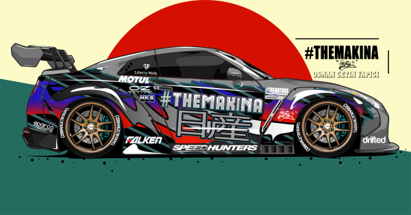 Винилы на Ниссан ГТР р35 развёртка