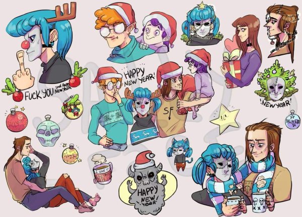 Стикеры Sally face в телеграмме