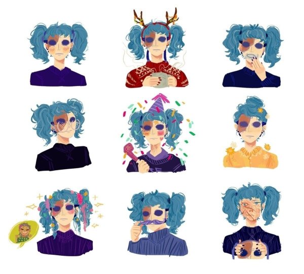 Стикеры Салли фейс телеграмм