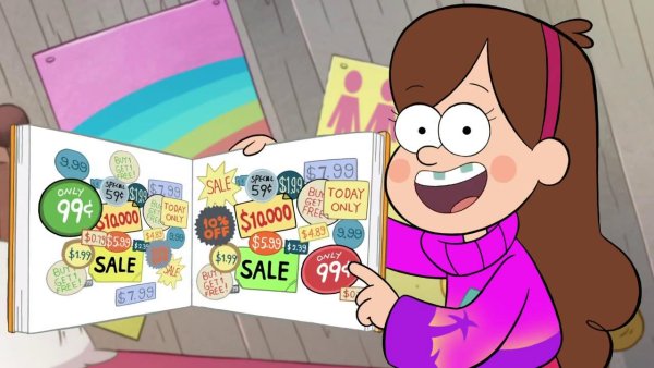 Наклейки Мейбл из Гравити Фолз