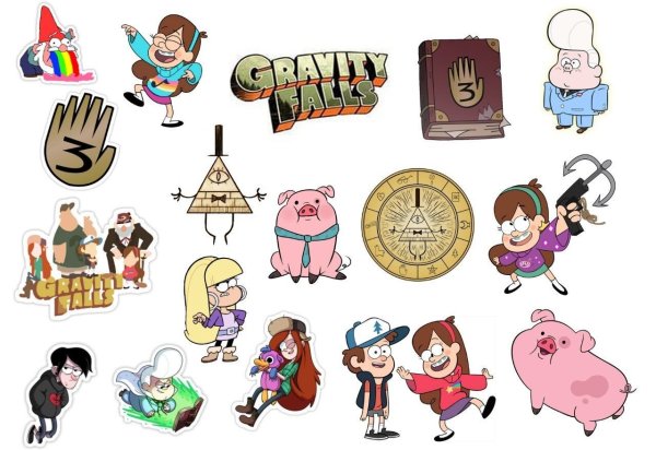 Наклейки Мейбл из Гравити Фолз