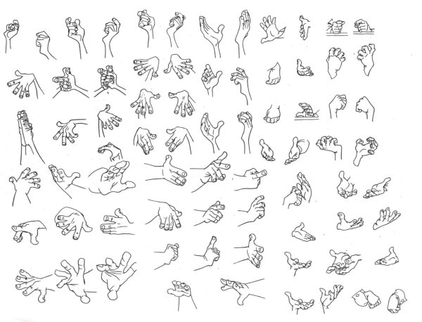 Рука на бедре референс