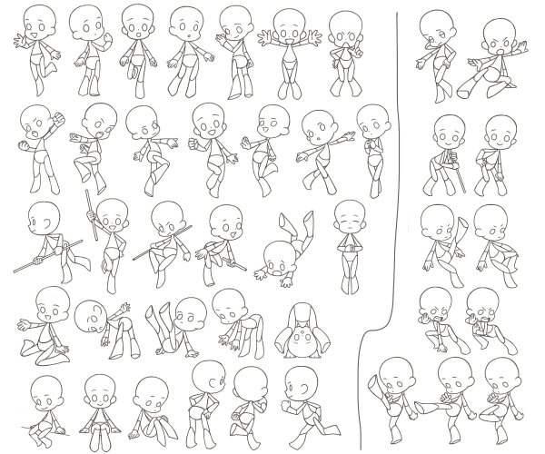 Манекены для рисования позы и эмоции