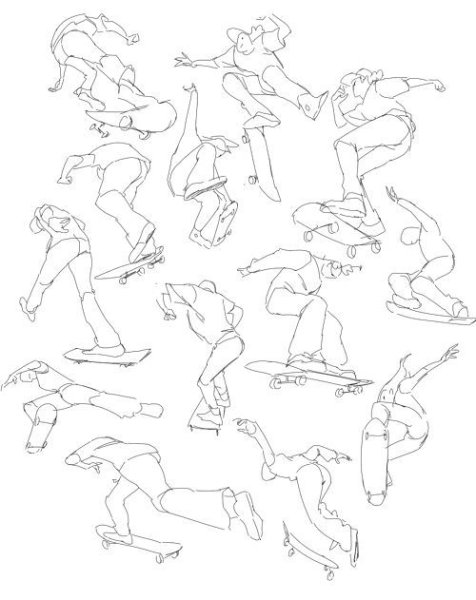 Интересные динамичные позы