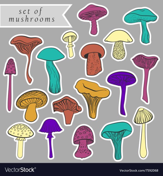 Наклейки грибочки