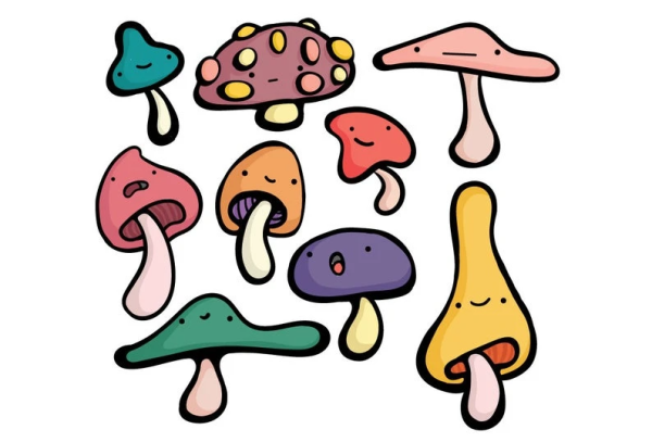 Наклейки грибочки