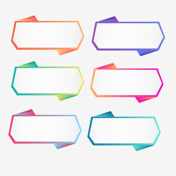 Векторные плашки для текста